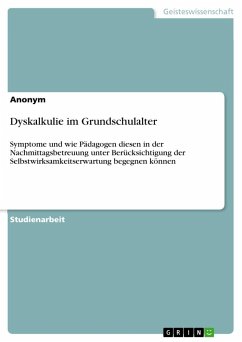 Dyskalkulie im Grundschulalter - Anonymous