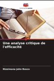 Une analyse critique de l'efficacité