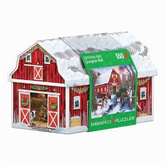 Eurographics 8551-5665 - Christmas Barn, 550 Blech Puzzle