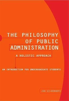 Cover Philosophy of Public Administration - A Holistic Approach (eBook, PDF)