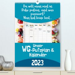Unser WG-Putzplan & Kalender 2023 (Premium, hochwertiger DIN A2 Wandkalender 2023, Kunstdruck in Hochglanz) - MD-Publishing