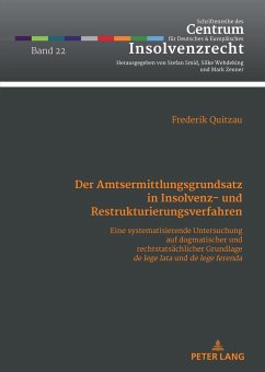 Der Amtsermittlungsgrundsatz in Insolvenz- und Restrukturierungsverfahren - Quitzau, Frederik