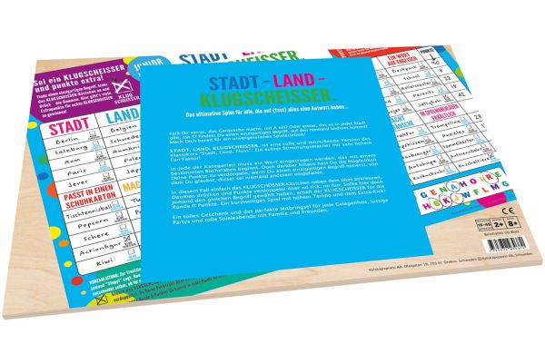 Spielblock Stadt-Land-Klugscheisser - Junior Edition