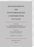 Die Handschriften der Fürstlich Fürstenbergischen Hofbibliothek Donaueschingen in der Württembergischen Landesbibliothek