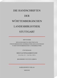 Cover Die Handschriften der Fürstlich Fürstenbergischen Hofbibliothek Donaueschingen in der Württembergischen Landesbibliothek