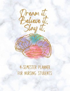 Dream it! Believe it! Slay it! Student Nurse Planner - Johnson, Jp