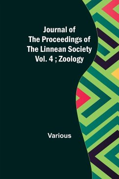 Cover Journal of the Proceedings of the Linnean Society - Vol. 4 ; Zoology