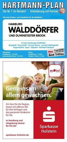 HARTMANN-PLAN Hamburg-Walddörfer und Duvenstedter Brook, 1:20.000 Stadtplan HARTMANN-PLAN Hamburg-Walddörfer und Duvenstedter Brook, 1:20.000 Stadtplan