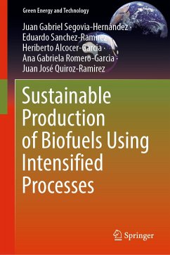 Sustainable Production of Biofuels Using Intensified Processes (eBook, PDF) - Segovia-Hernández, Juan Gabriel; Sanchez-Ramirez, Eduardo; Alcocer-Garcia, Heriberto; Romero-Garcia, Ana Gabriela; Quiroz-Ramirez, Juan José