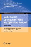 Mathematical Optimization Theory and Operations Research: Recent Trends (eBook, PDF)