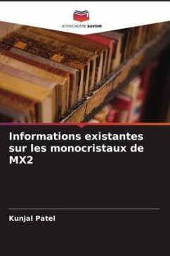 Informations existantes sur les monocristaux de MX2 - Patel, Kunjal