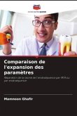 Comparaison de l'expansion des paramètres