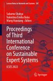 Proceedings of Third International Conference on Sustainable Expert Systems