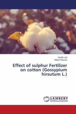 Effect of sulphur Fertilizer on cotton (Gossypium hirsutum L.)