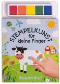 Stempelkunst für kleine Finger. Bauernhof