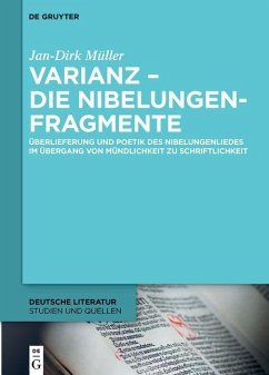 Varianz - die Nibelungenfragmente - Müller, Jan-Dirk