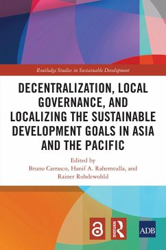 Decentralization, Local Governance, and Localizing the Sustainable Development Goals in Asia and the Pacific (eBook, PDF)