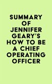 Summary of Jennifer Geary's How to be a Chief Operating Officer (eBook, ePUB)