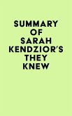 Summary of Sarah Kendzior's They Knew (eBook, ePUB)