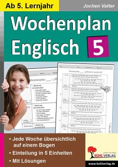 Wochenplan Englisch 5 (eBook, PDF) - Vatter, Jochen