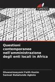 Questioni contemporanee nell'amministrazione degli enti locali in Africa