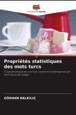 Propriétés statistiques des mots turcs