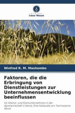 Faktoren, die die Erbringung von Dienstleistungen zur Unternehmensentwicklung beeinflussen - R. M. Mashombo, Winfred