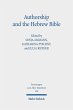 Authorship and the Hebrew Bible (eBook,... - Bild 1