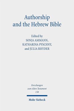 Authorship and the Hebrew Bible (eBook, PDF)