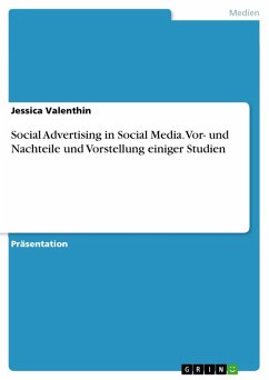 Social Advertising in Social Media. Vor- und Nachteile und Vorstellung einiger Studien (eBook, PDF) - Valenthin, Jessica