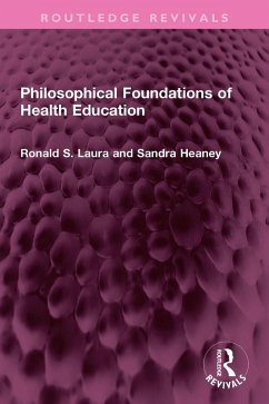Cover Philosophical Foundations of Health Education (eBook, ePUB)
