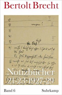 Notizbücher 21-23 - Brecht, Bertolt