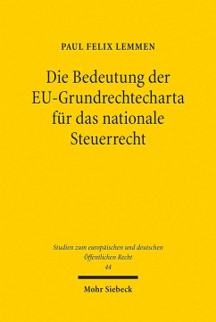 Cover Die Bedeutung der EU-Grundrechtecharta für das nationale Steuerrecht (eBook, PDF)