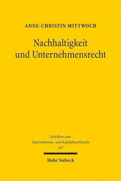 Nachhaltigkeit und Unternehmensrecht (eBook, PDF) - Mittwoch, Anne-Christin