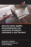 Attività delle AgNPs biosintetizzate nei confronti di batteri resistenti a più farmaci