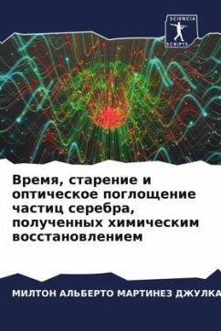 Vremq, starenie i opticheskoe pogloschenie chastic serebra, poluchennyh himicheskim wosstanowleniem - MARTINEZ DZhULKA, MILTON AL'BERTO