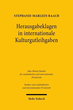 Cover Herausgabeklagen in internationale Kulturgutleihgaben (eBook, PDF)