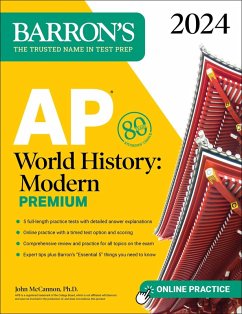 AP World History: Modern Premium, 2024: Comprehensive Review with 5 Practice Tests + an Online Timed Test Option (eBook, ePUB) - McCannon, John