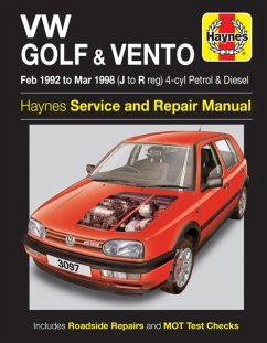 VW Golf & Vento Petrol & Diesel (Feb 92 - Mar 98) - Haynes Publishing