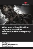What morphine titration regimen should be adopted in the emergency room?