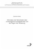 Information der Versicherten über vorvertragliche Anzeigepflichten und die Folgen ihrer Verletzung (eBook, PDF)