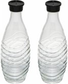 Sodastream Crystal Penguin Doppelpack Glaskaraffen 0,7L