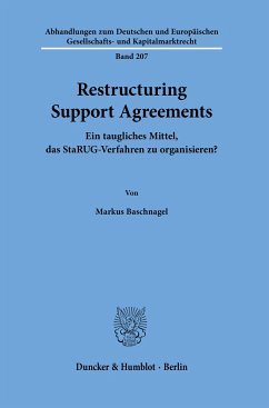 Restructuring Support Agreements. - Baschnagel, Markus