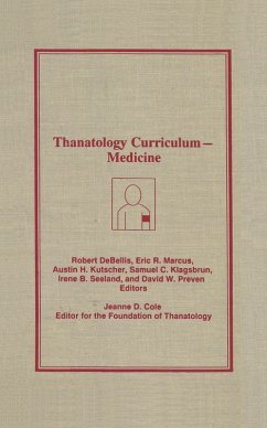 Cover Thanatology Curriculum Medicine (eBook, PDF)
