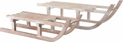 Small foot 10204 - Deko-Schlitten, Chabby-Holz, 2er-Set, ca. 60x19cm/45x14cm