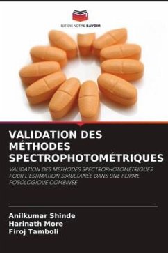 VALIDATION DES MÉTHODES SPECTROPHOTOMÉTRIQUES - Shinde, Anilkumar;More, Harinath;Tamboli, Firoj