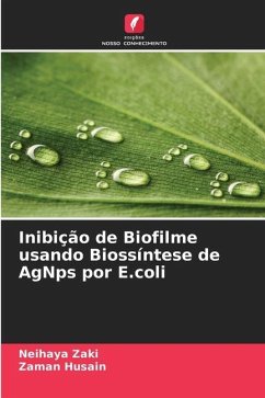 Inibição de Biofilme usando Biossíntese de AgNps por E.coli - Zaki, Neihaya;Husain, Zaman