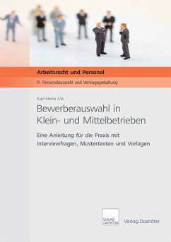 Cover Bewerberauswahl in Klein- und Mittelbetrieben - Download PDF (eBook, PDF)