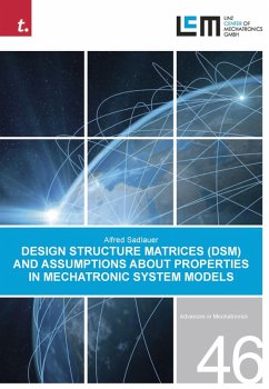 Cover Design Structure Matrices (DSM) and assumptions about properties in Mechatronic System Models (eBook, PDF)