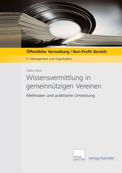 Wissensvermittlung in gemeinnützigen Vereinen - Download PDF (eBook, PDF) - Horst, Claire